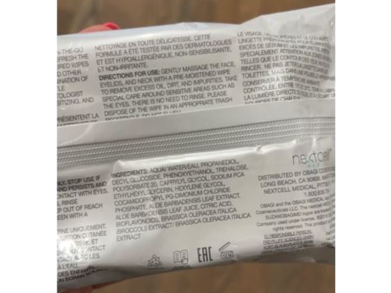 Obagi Cleansing Wipes, 25 Count