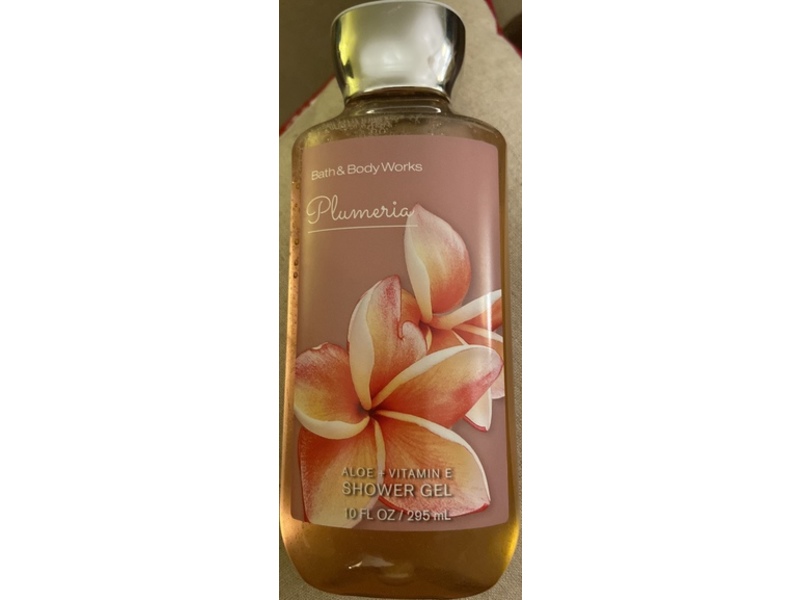 Bath & Body Works Shower Gel, Plumeria, 10 fl oz/295 mL