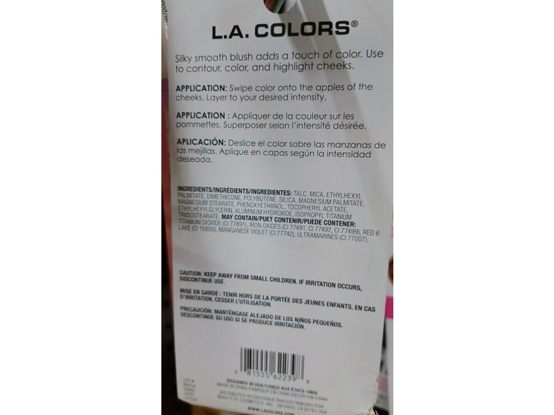 L.A. Colors Powder Blush, C62239 Berry, 0.13 oz/3.8 g