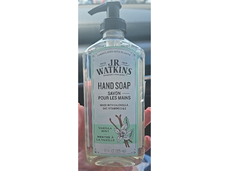 J.R. Watkins Hand Soap, Vanilla Mint, 11 fl oz/325 mL