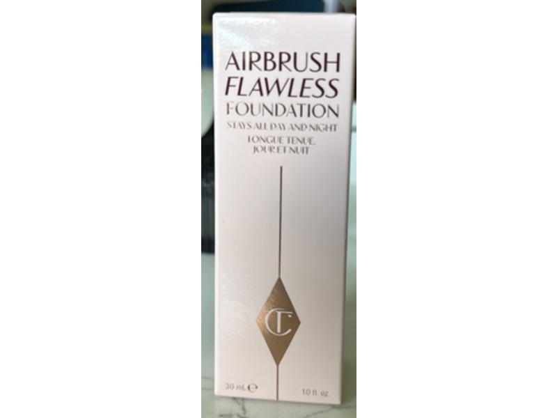Charlotte Tilbury Airbrush Flawless Foundation, 4 Warm, 1 fl oz/30 mL