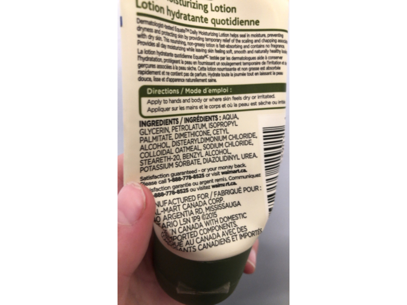 Equate Daily Moisturizing Lotion, Natural Colloidal Oatmeal, 71 mL