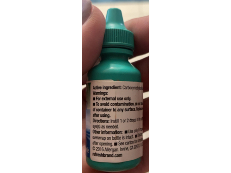 Refresh Tears Lubricant Eye Drops, 0.5 fl oz/15 mL, Pack Of 2