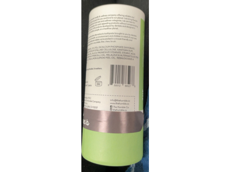 The Humble Co. Toothpaste Tablets, Mint, 60 Count