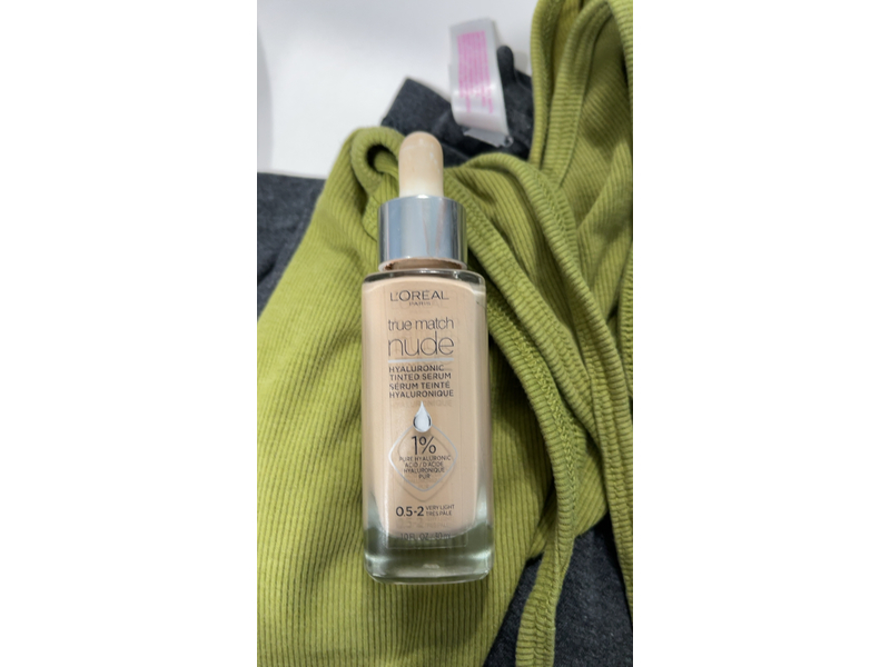 L'Oreal Paris True Match Nude Plumping Tinted Serum, 0.5-2 Very Light, 1 fl oz/30 mL