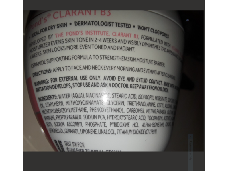 Pond's Clarant B3 Dark Spot Correcting Cream, 7 oz (200 g)