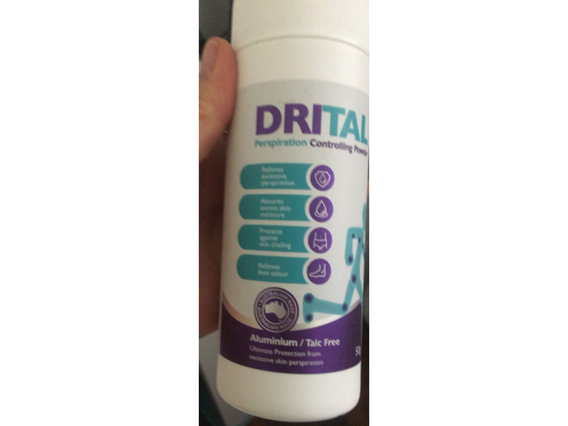 DriTal Perspiration Controlling Powder, 50 g