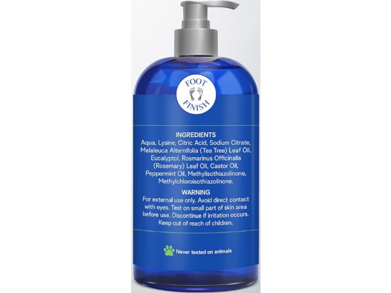 Foot Finish Body & Foot Wash, Tea Tree Oil, 12 fl oz