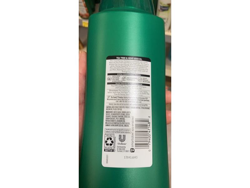 Suave Revitalizing Shampoo, Tea Tree & Hemp Seed Oil, 28 fl oz/828 mL