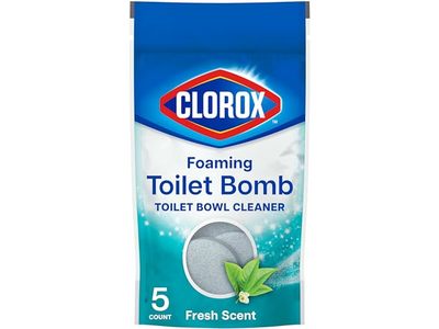 Clorox Foaming Toilet Bomb Toilet Bowl Cleaner, Fresh Scent, 30 g, 5 Count