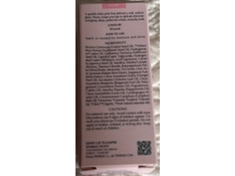 FEMMUE Dewy Lip Plumper Volumizing Oil Serum, Sparkle Peony, 0.19 fl oz/5.7 mL