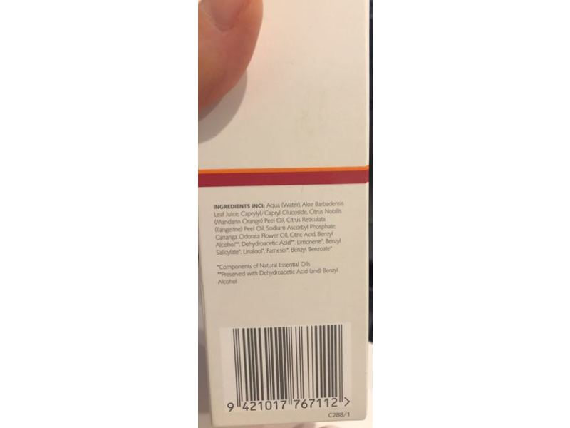 Trilogy Energising Mist Toner, Vitamin C, 3.3 fl oz/100 mL