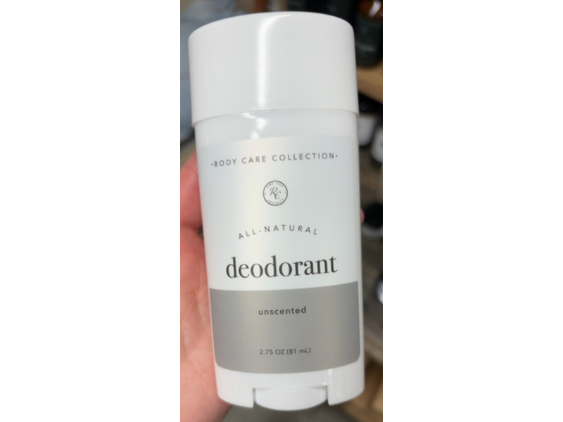 Rowe Casa Organics All-Natural Deodorant, Unscented, 2.75 oz/81 mL