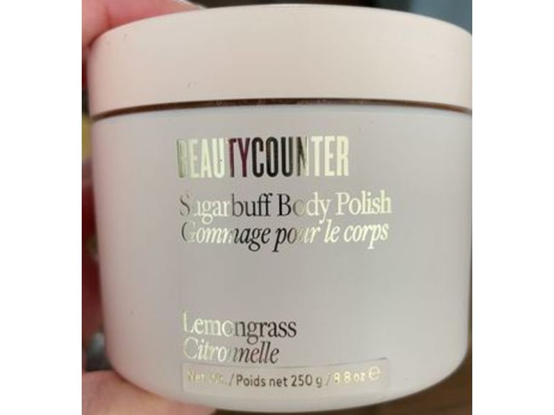 Beautycounter Sugarbuff Body Polish, Lemongrass, 8.8 oz/250 g