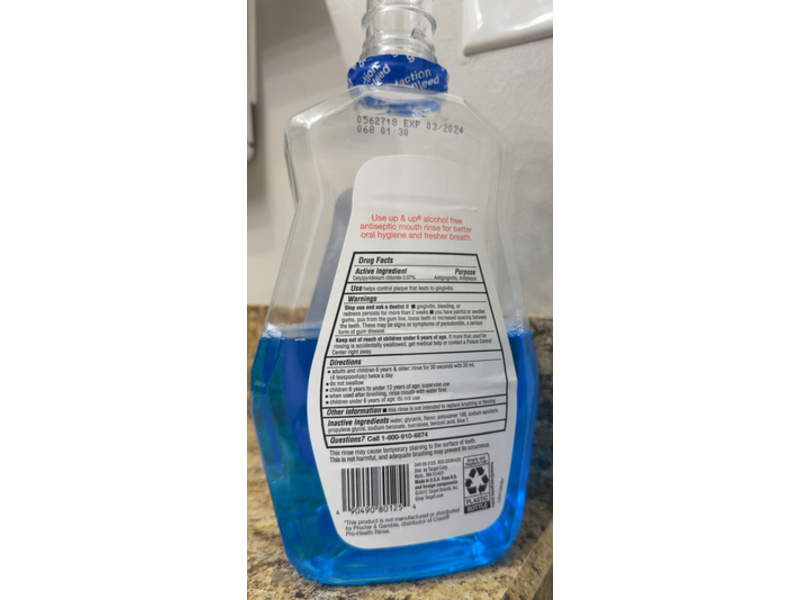 up&up Multi-Action Antiseptic Mouth Rinse, Fresh Mint, 50.7 fl oz/1.5 L