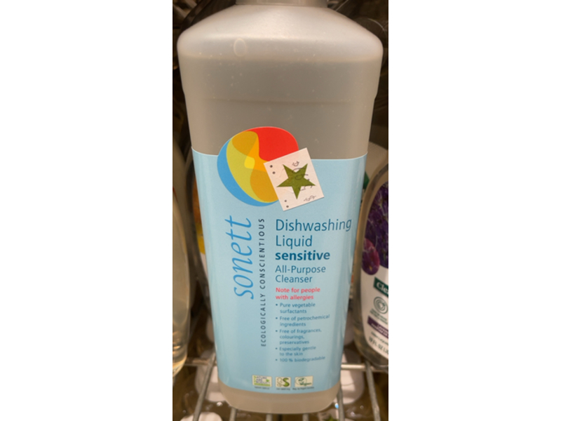 Sonett Dishwashing Liquid, 17 fl oz/0.5 L