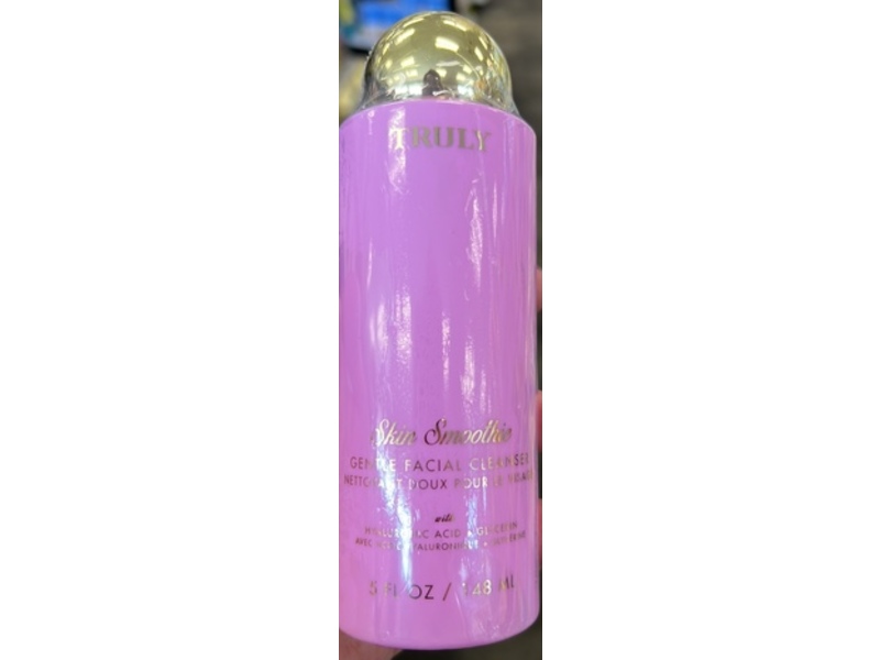 Truly Skin Smoothie Gentle Facial Cleanser, Hyaluronic Acid & Glycerin, 5 fl oz/148 mL