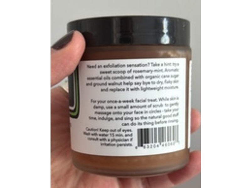 Indigo Wild Zum Face Facial Scrub, Rosemary-Mint & Walnut Sugar, 4 oz