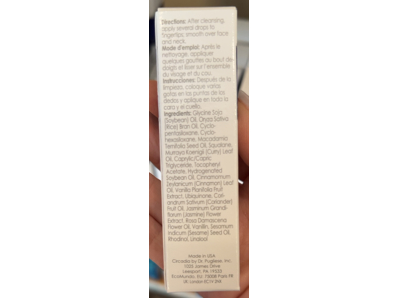 Circadia Hydralox Facial Oil, 0.5 fl oz/15 mL