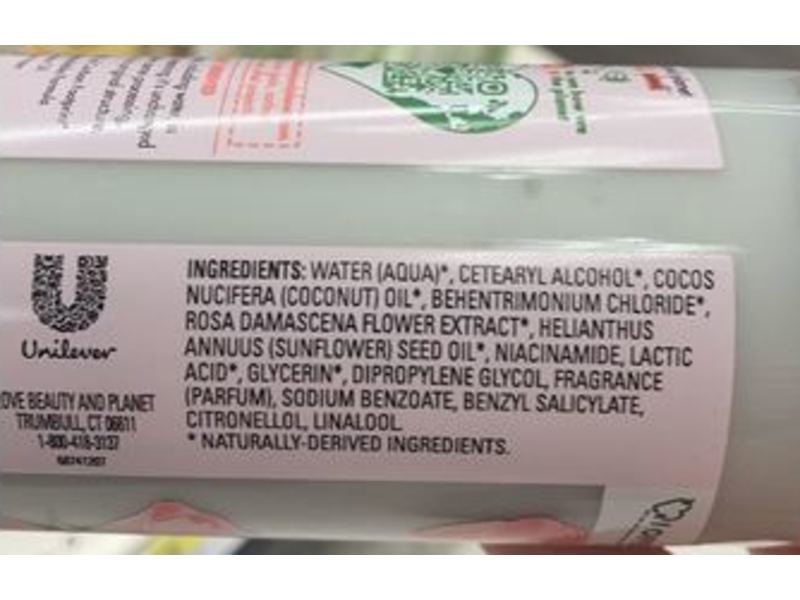 Love Beauty & Planet Hydrating Dream Waters Conditioner, Wavy Hair, Rose Water & Vitamin B3, 9 fl oz/266 mL