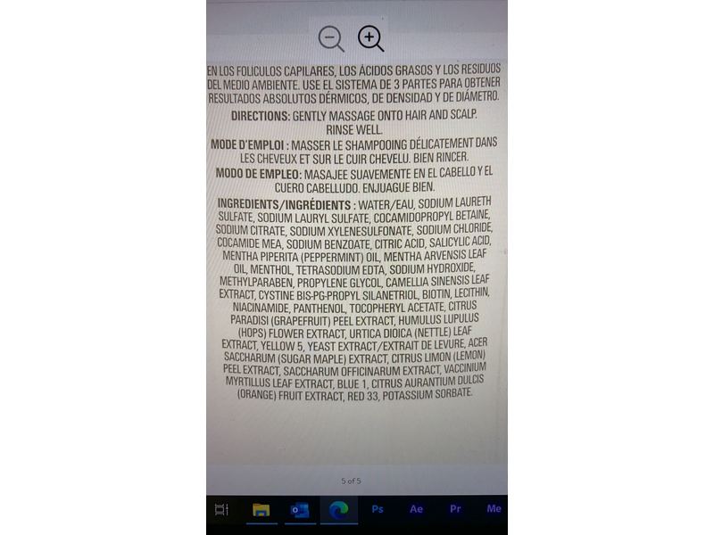 Nioxin Cleanser Shampoo, System 2, 33.8 fl oz/1 L