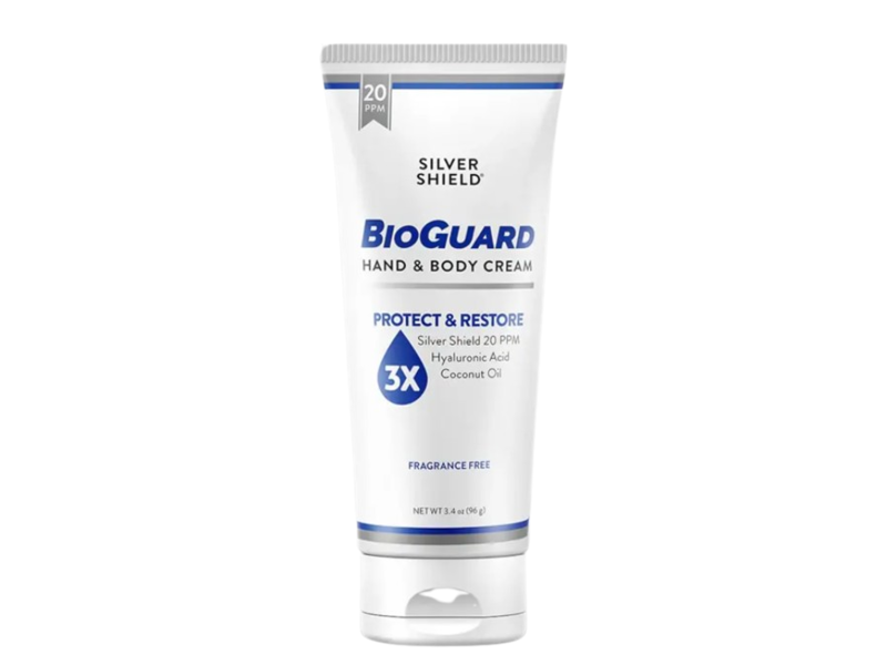 BioGuard Protect & Restore Hand & Body Cream, Fragrance Free, 3.4 oz/96 g