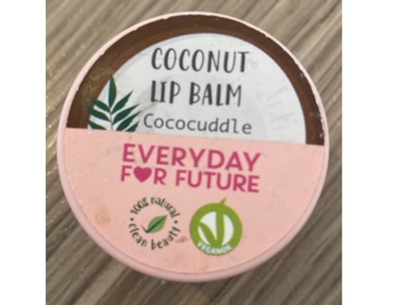 Everyday For Future Coconut Lip Balm, Cococuddle, 0.34 oz/9.5 g