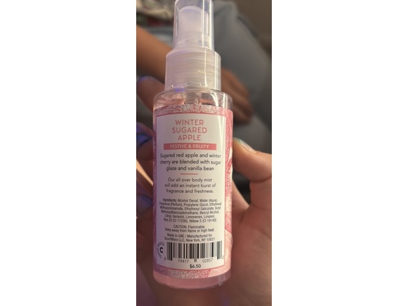 Harry Slatkin Scent Worx Body Mist, Winter Sugared Apple, 3 fl oz/88 mL