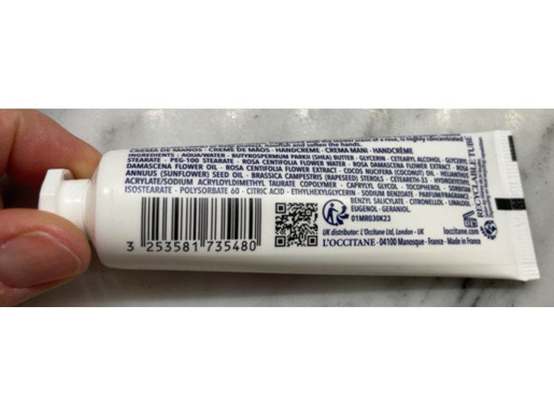 L'occitane Hand Cream, Wonderful Rose, 1 oz/30 mL