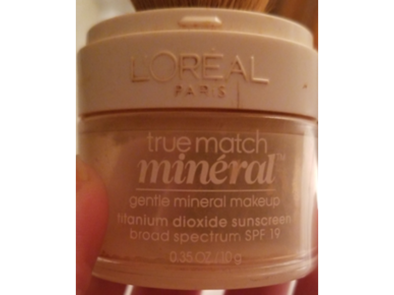 L'Oréal Paris True Match Mineral Makeup, Natural Beige, SPF 19, 0.35 oz/10 g