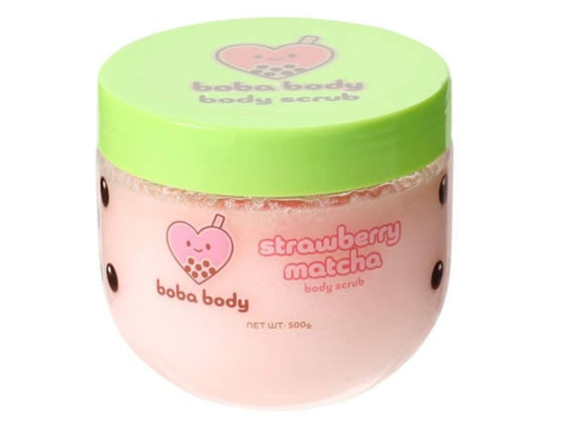 Boba Body Body Scrub, Strawberry Matcha, 500 g