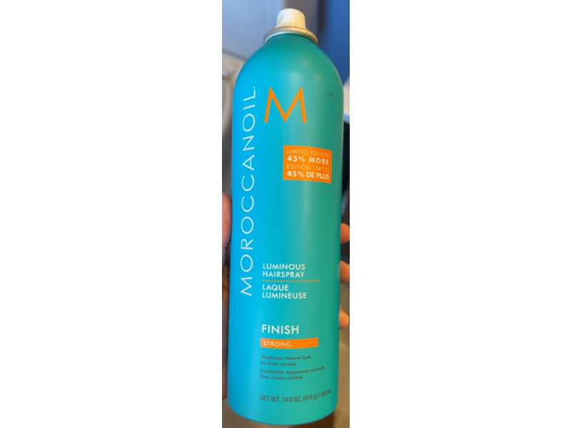 Morccanoil Luminous Hairspray, Strong, 14.6 oz/480 mL