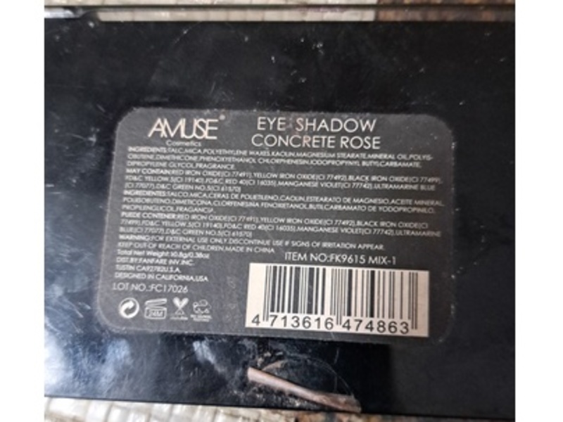 Amuse Eye Shadow, Concrete Rose, 0.38 oz/10.8 g