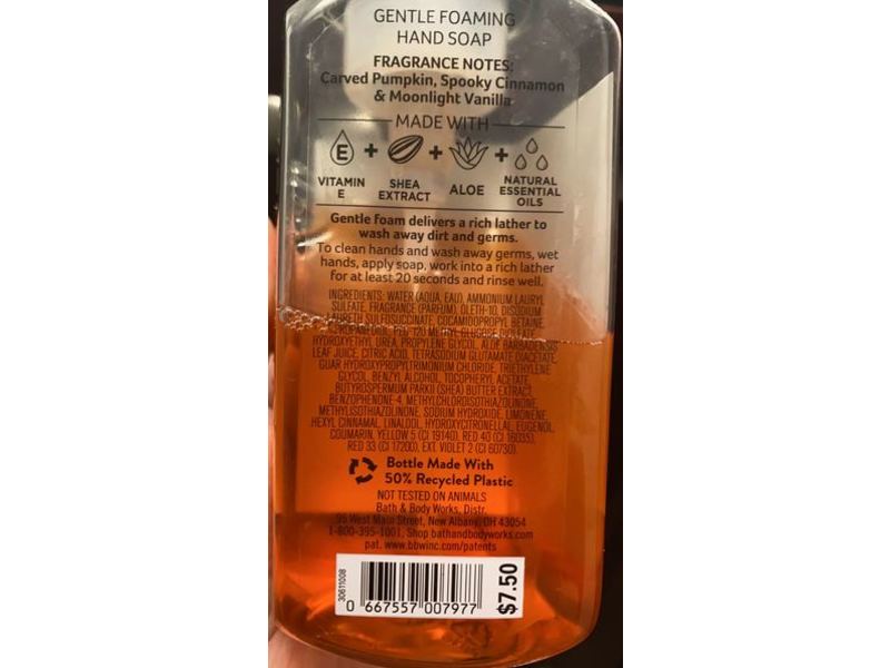 Bath & Body Works Gentle Foaming Hand Soap, Purrfect Pumpkin, 8.75 fl oz/259 mL