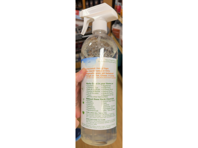 Natural Flower Power All-Purpose Cleaner, 32 fl oz/946 mL, Pack Of 2