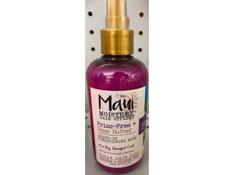 Maui Moisture Frizz-Free + Leave-In Conditioning Mist, Shea Butter, 8 fl oz/236 mL
