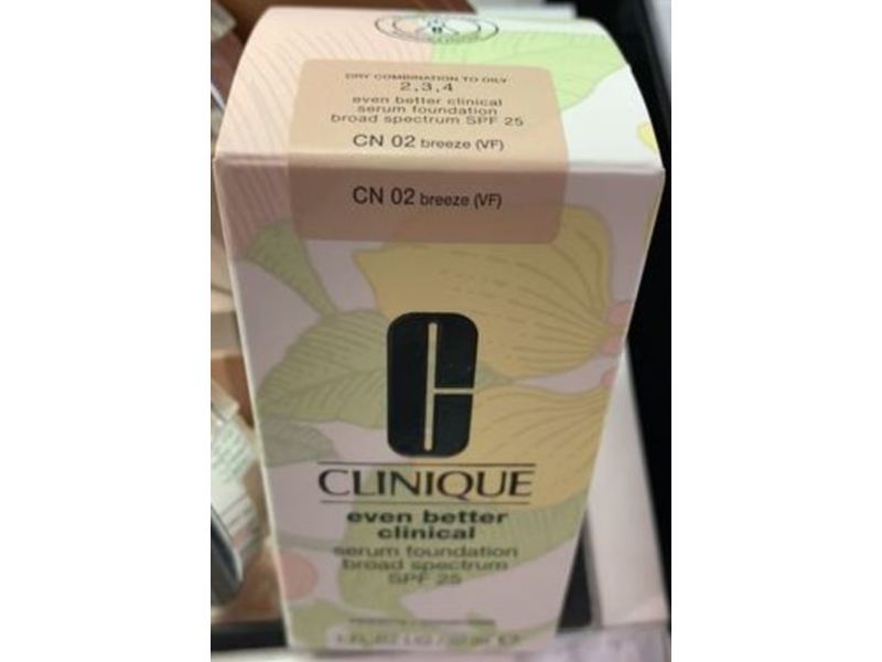 Clinique Even Better Clinical Serum Foundation, SPF 25, Cn 02 Breeze (Vf), 1.0 oz/30 mL