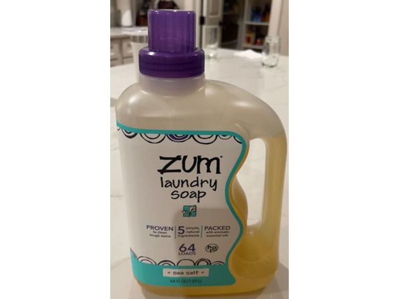 Indigo Wild Zum Laundry Soap, Sea Salt, 64 Loads, 64 fl oz/1.89 L