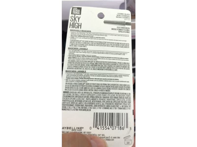 Maybelline New York Sky High Mascara, Cosmic Black, 0.24 fl oz/6 mL