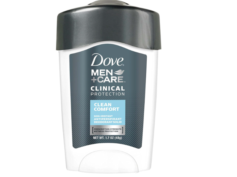 Dove Men+Care Clinical Protection Antiperspirant & Deodorant, Clean Comfort, 1.7 oz/48 g