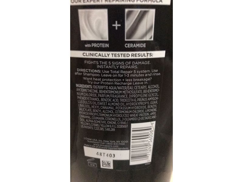 L'Oreal Paris Total Repair 5 Conditioner, 40 fl oz/1.18 L