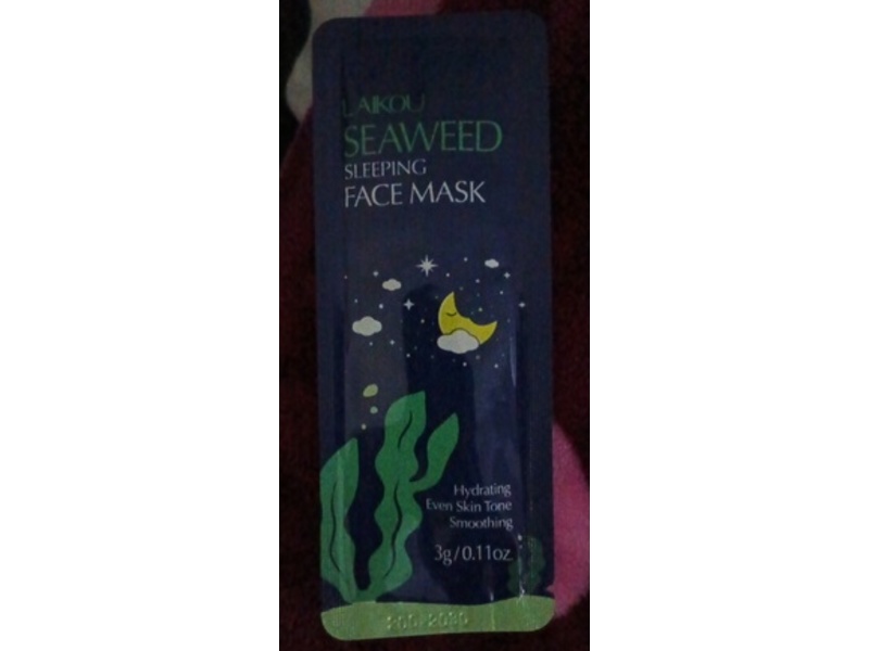 Laikou Seaweed Sleeping Face Mask, 0.11 oz/3 g