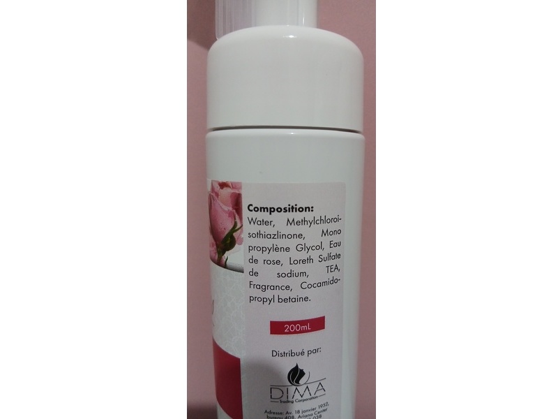 Dima Vita Liss Gel Moussant,Al Eau De Rose, 200 mL