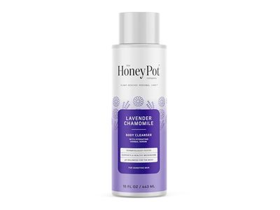 The Honey Pot Company Body Cleanser, Lavender Chamomile, 15 fl oz/443 mL
