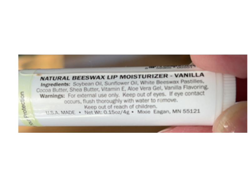 Simply Lip Balm, Vanilla, 0.15 oz/4 g