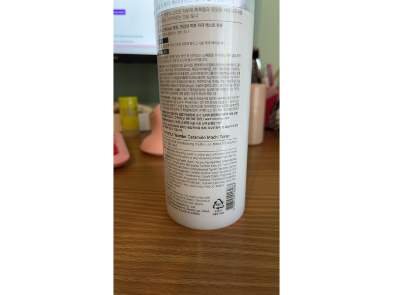 TONYMOLY Wonder Ceramide Mocchi Toner, 17 oz