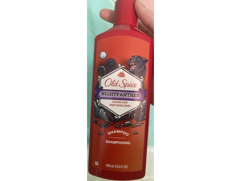 Old Spice Nightpanther Shampoo, 13.5 fl oz/400 mL, Pack Of 6
