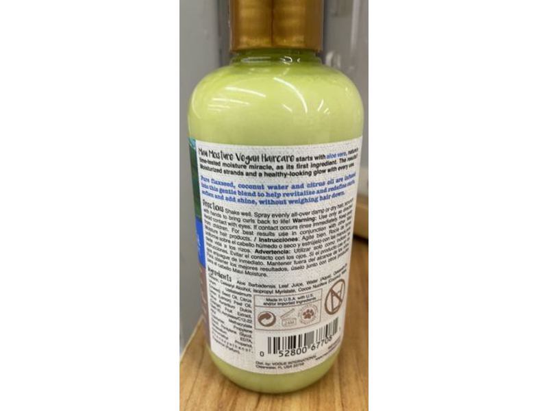 Maui Moisture Curl Refresher Mist, Lightweight Curls + Flaxseed, Fine To Medium Curls, 8 fl oz/236 mL