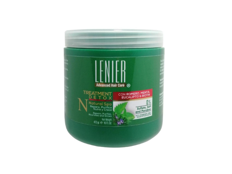 Lenier Detox Treatment, Rosemary, Mint, Eucalyptus & Biotin, 16 fl oz/473 g