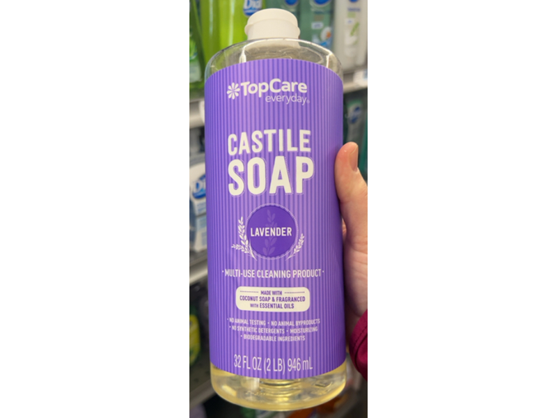 TopCare Everyday Castile Soap, Lavender, 32 fl oz/946 mL